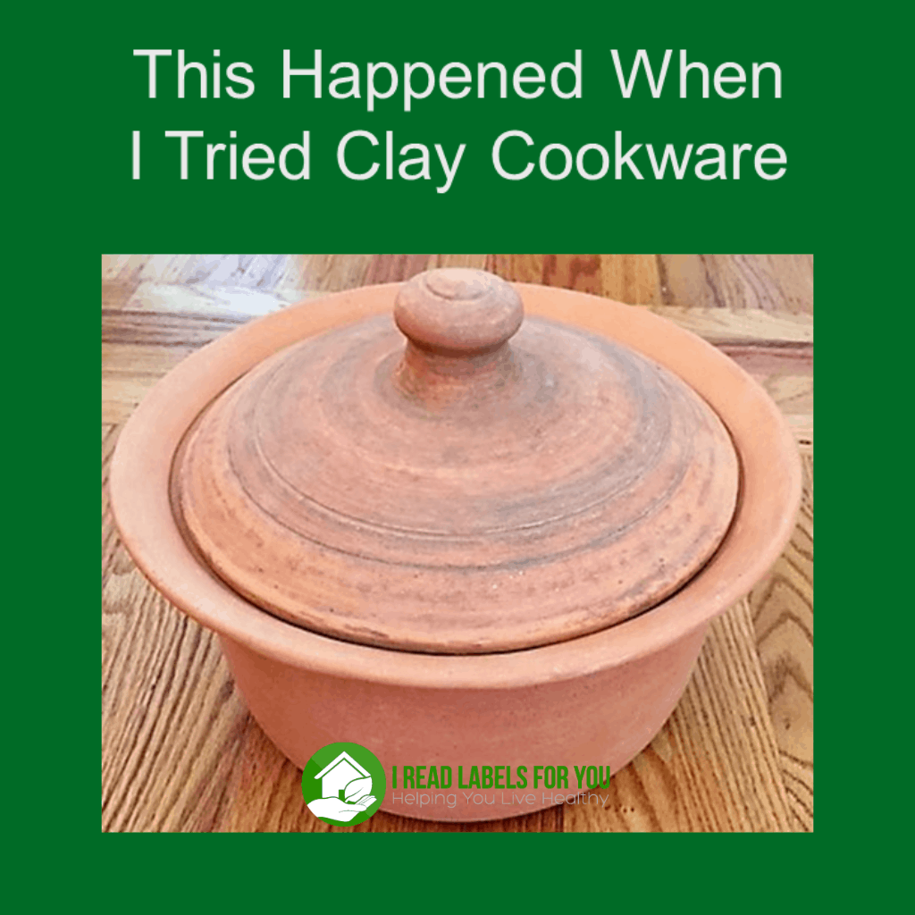 Clay Cookware I tried and this happened. A photo of an unglazed clay cooking pot.