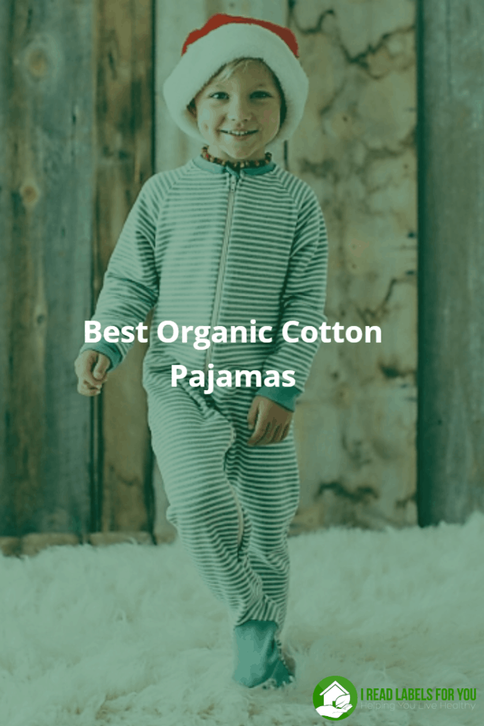 Best Organic Cotton Pajamas. A photo of a smiling boy wearing organic cotton pajamas.