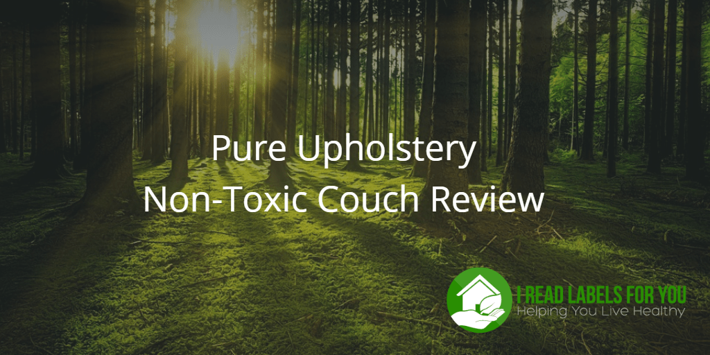Pure Upholstery Non Toxic Couch Review I Read Labels For You