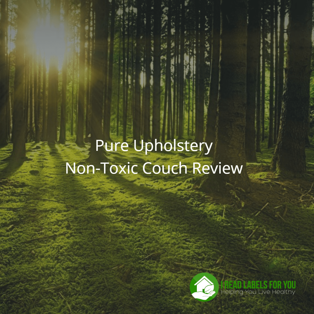 Pure Upholstery Non Toxic Couch Review I Read Labels For You