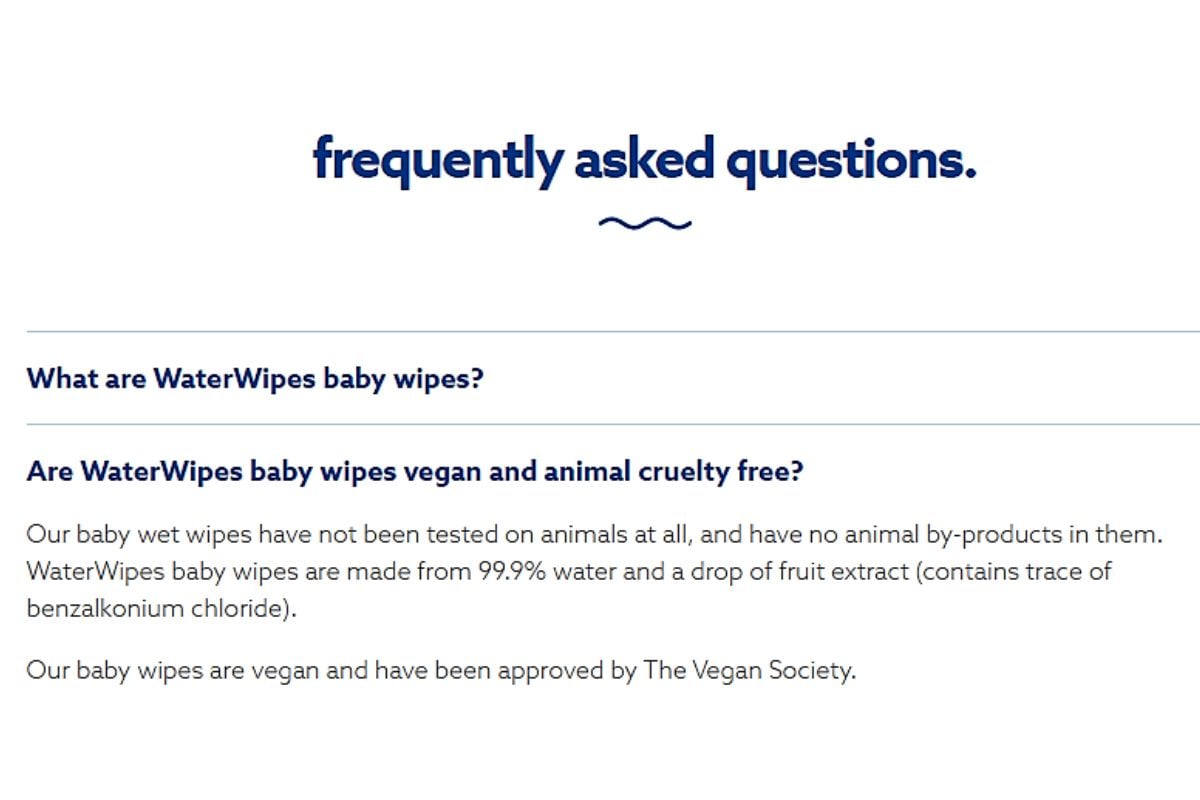 FAQ about waterwipes baby wipes