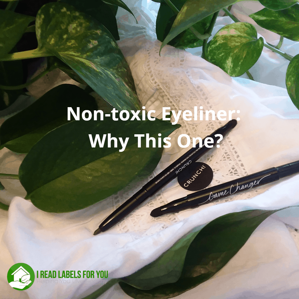 Non-toxic eyeliner why this one. A photo of two Crunchi eyeliners.