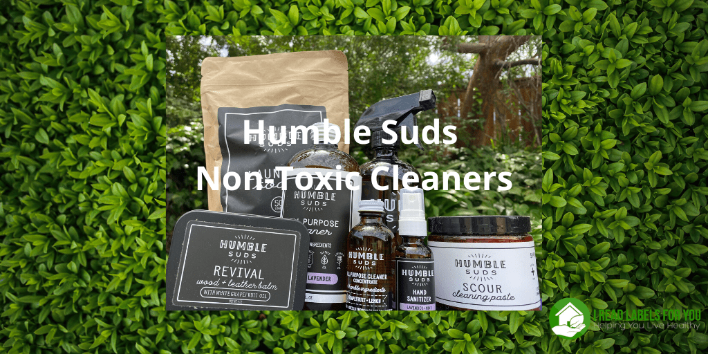 Humble Suds Non-Toxic Cleaners for you. A photo of safe cleaning products.