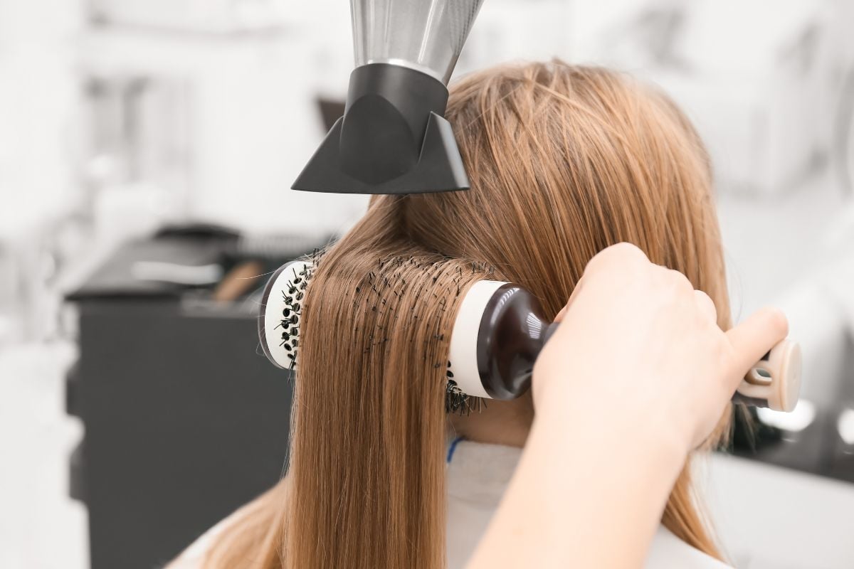 Some hair straightening treatments such as Brazilian Blowout may release formaldehyde when heated.
