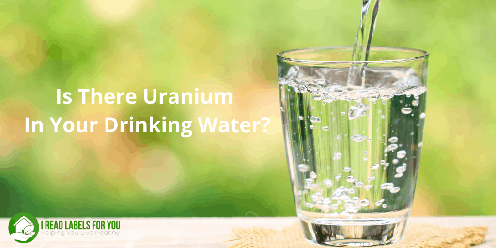 Test for Uranium In Water. A photo of a glass with contaminants in drinking water.
