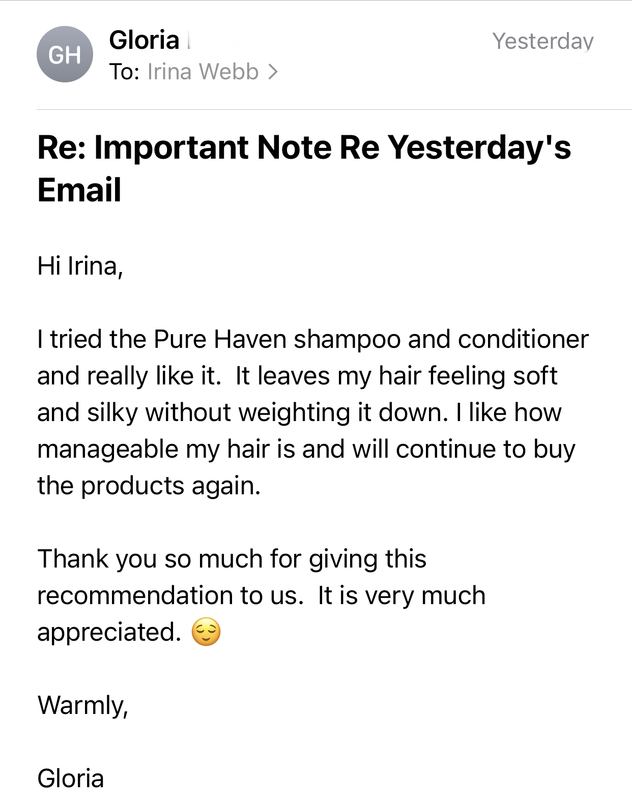 Pure Haven Shampoos and Conditioners