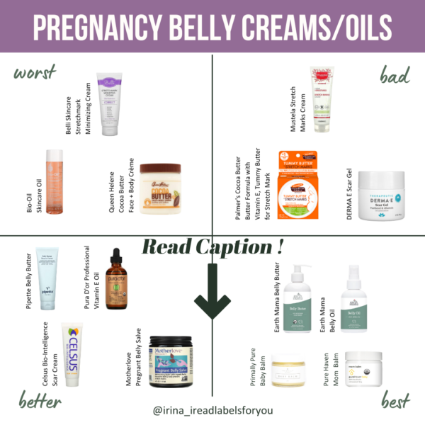 worst bad better bad pregnancy belly creams