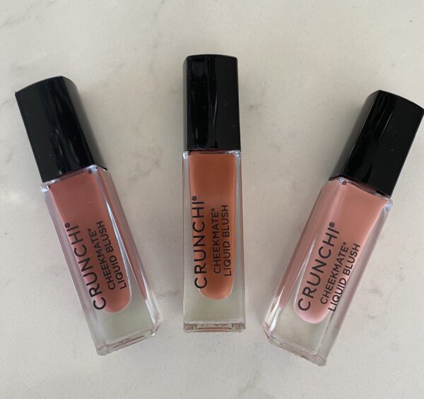 3 shades of Crunchi Cheekmate® Liquid Blush