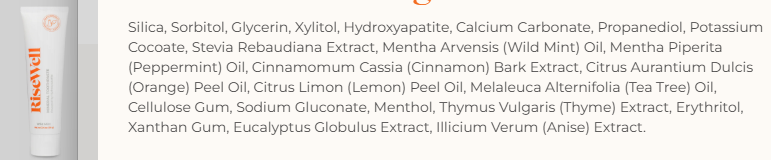 I Read labels For You opinion on Risewell Mineral hydroxyapatite toothpaste ingredients