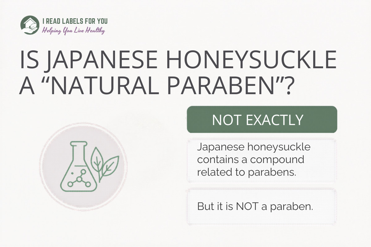 Is Japanese honeysuckle a paraben IRLFY infographic
