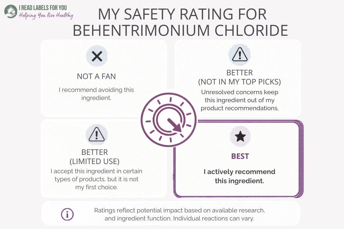 IRLFY Safety Rating For Behentrimonium Chloride: Best